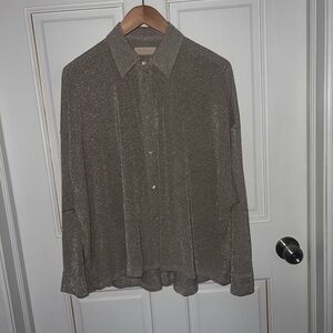Momoni Sparkling Button-Up Shirt